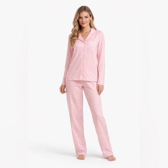 PINK K Other - NWOT Pink K Women's Fleece Pajama Super Cozy Sleepwear 2-Pc Set Pink S…